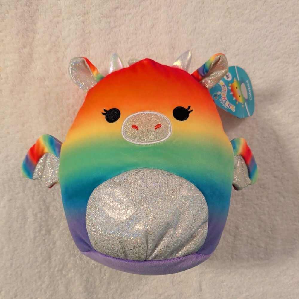 Squishmallows Multicolor Unicorn Plush Doll Soft Stuffed Animal Toy Cuddly